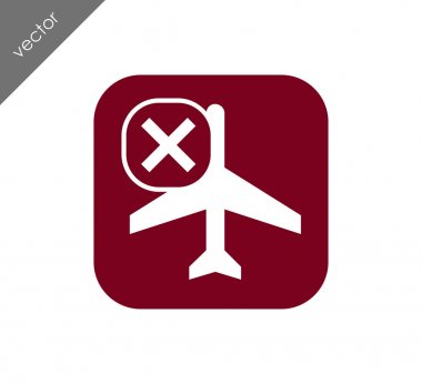 İptal edilen uçuş simgesi
