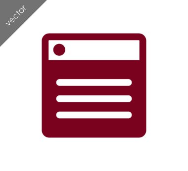 tarayıcı düz simgesi