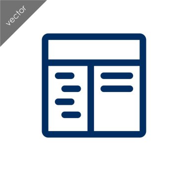 tarayıcı düz simgesi