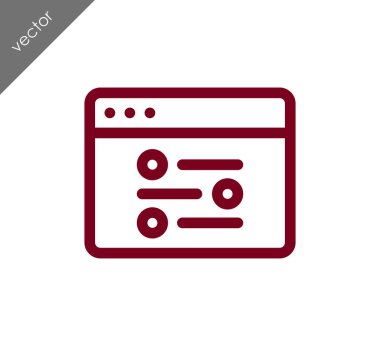 tarayıcı düz simgesi