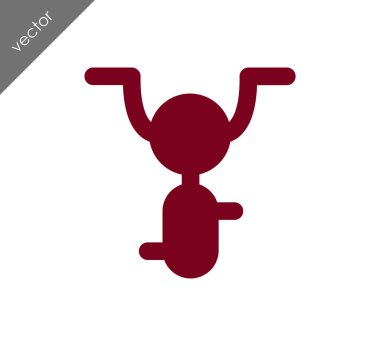 Bisiklet basit simgesi