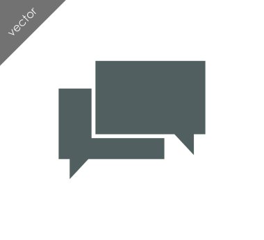 Görüşme düz simgesi