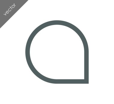 Düşünce balonu simgesinin