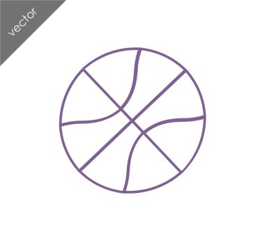 Basketbol ikonu illüstrasyonu