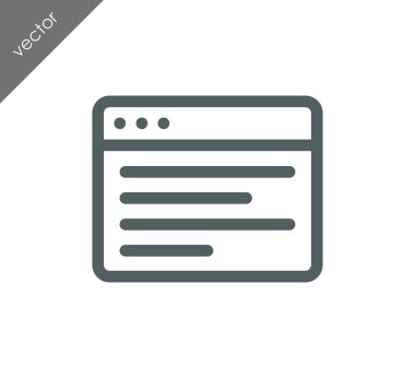 tarayıcı düz simgesi