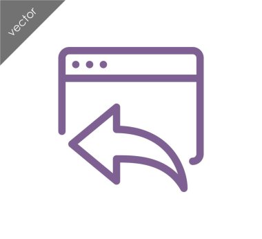 Web sitesi simge geri dön