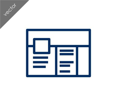 tarayıcı düz simgesi