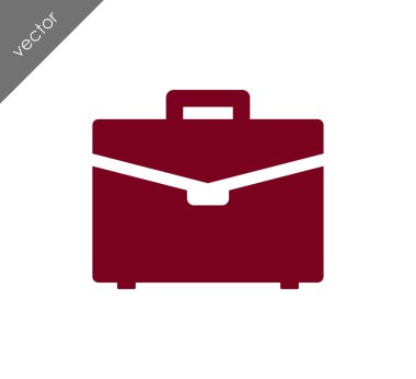 Evrak Çantası Düz Simgesi