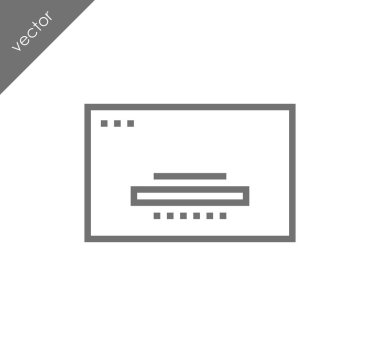 tarayıcı düz simgesi