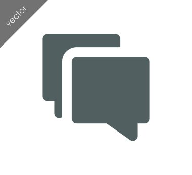 Görüşme düz simgesi