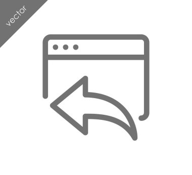 Web sitesi simge geri dön