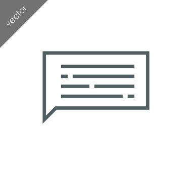 Metin balonu simgesinin