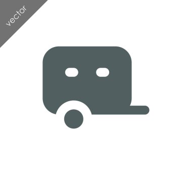 Karavan basit simgesi