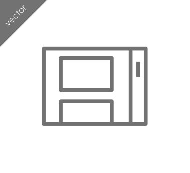 tarayıcı düz simgesi