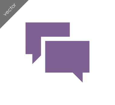 Görüşme düz simgesi