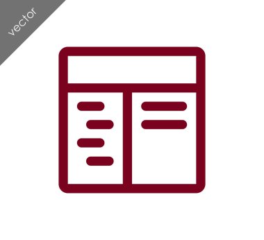 tarayıcı düz simgesi