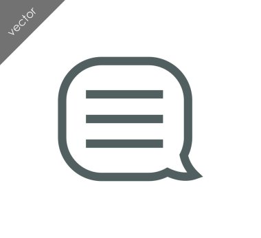 Metin balonu simgesinin