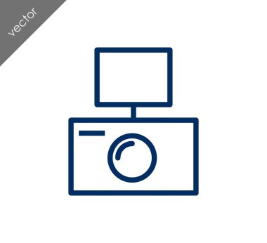 Kamera simgesi düz işareti