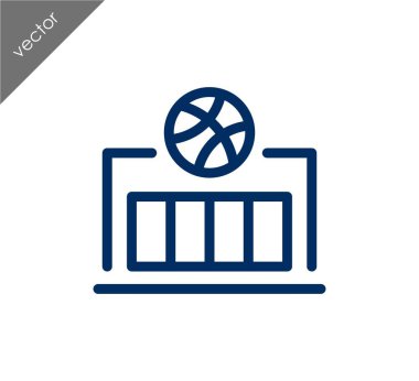 Basketbol ikonu illüstrasyonu