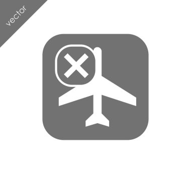 İptal edilen uçuş simgesi