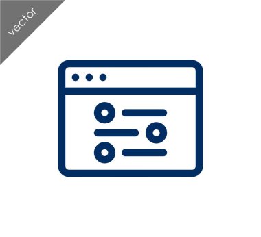 tarayıcı düz simgesi