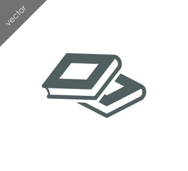 Kitap Düz Simgesi