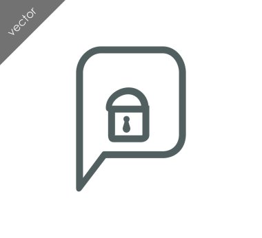 Kilitli sohbet simgesi