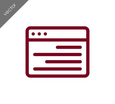 tarayıcı düz simgesi