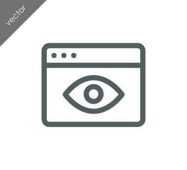 tarayıcı düz simgesi