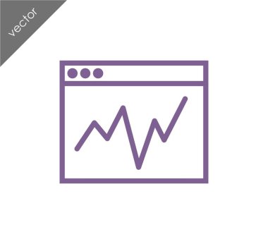 tarayıcı düz simgesi