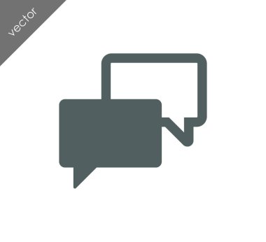 Görüşme düz simgesi