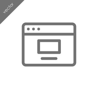 tarayıcı düz simgesi