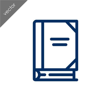 Kitap Düz Simgesi