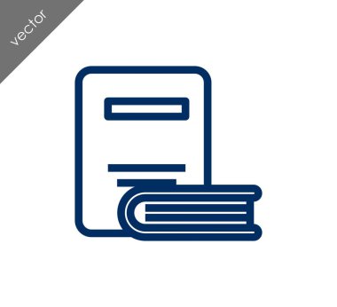 Kitap Düz Simgesi