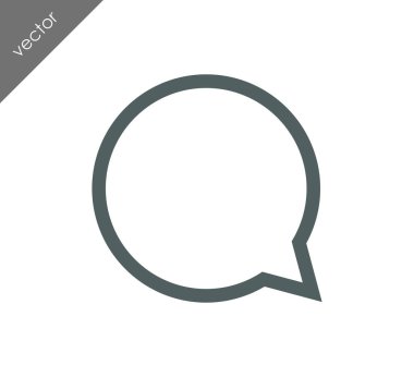 Düşünce balonu simgesinin