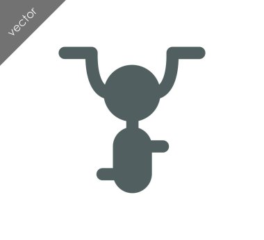 Bisiklet basit simgesi