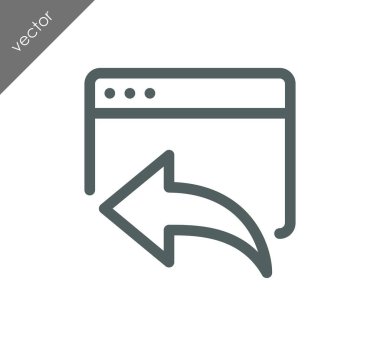 Web sitesi simge geri dön