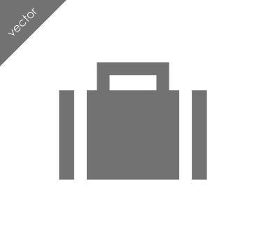 Evrak Çantası Düz Simgesi