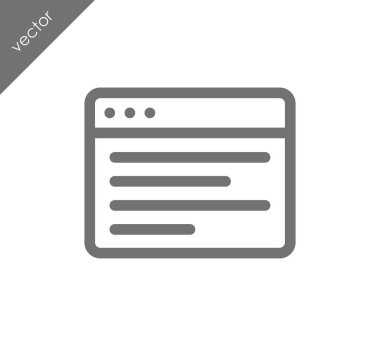 tarayıcı düz simgesi