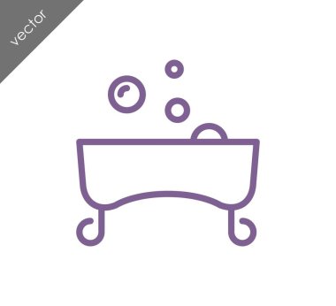 Lüks küvet simgesi