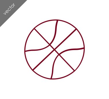 Basketbol ikonu illüstrasyonu