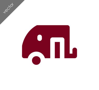 Karavan basit simgesi