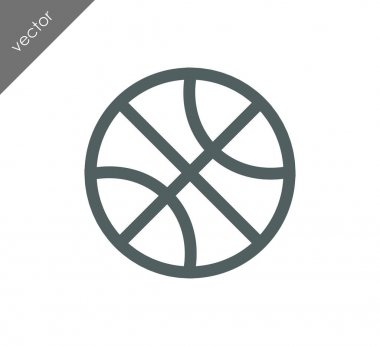 Basketbol ikonu illüstrasyonu