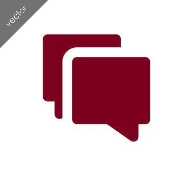 Görüşme düz simgesi