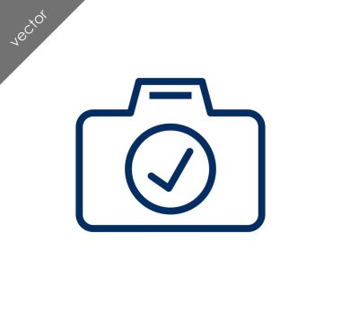 Kamera simgesi düz işareti