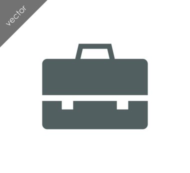 Evrak Çantası Düz Simgesi