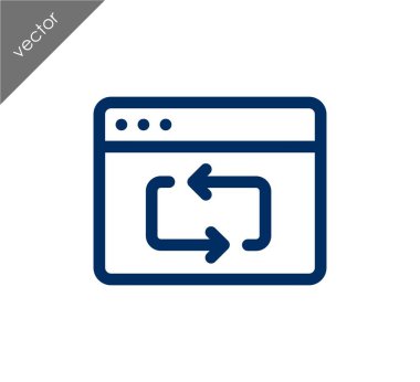 Yeniden yükle web sayfası simgesi 