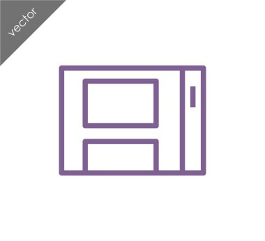 tarayıcı düz simgesi