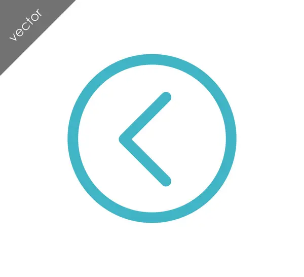 Left navigation arrow icon — Stock Vector