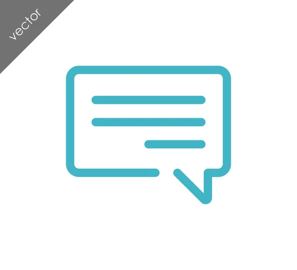 Icona della chat Web — Vettoriale Stock